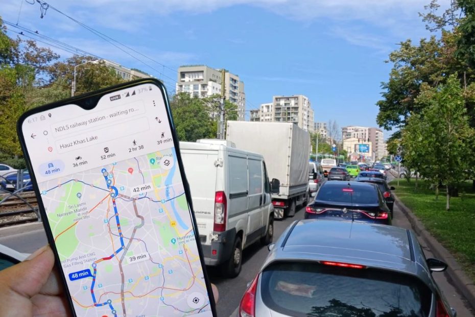 Google Maps - semnalare blocaje trafic